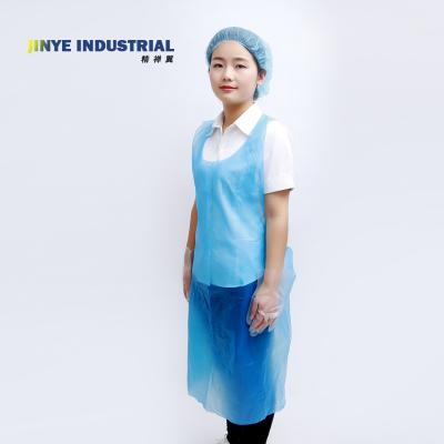 China Household Waterproof Apron For Adult Disposable PE Apron Plastic High Quality Aprons à venda