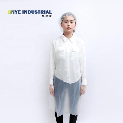 China Household Polythene Disposable Apron Clear Disposable Apron For Household à venda