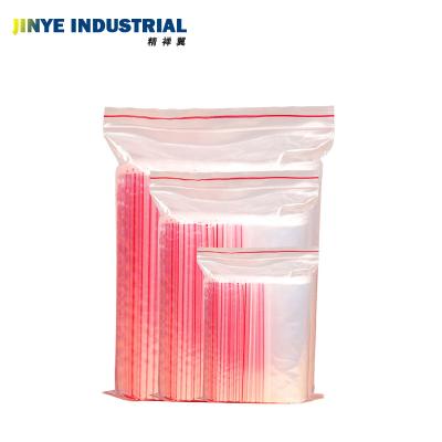 China Disposable Transparent Zipper Lock Bag Plastic Packaging Bag Tea Food Storage Compartment Sealed Bag zu verkaufen