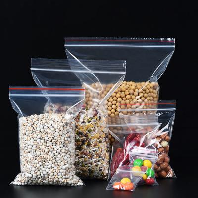 China Disposable Zipper Bag Zipper Lock Bag Veggie Fruits Plastic Food Storage Bag for sale