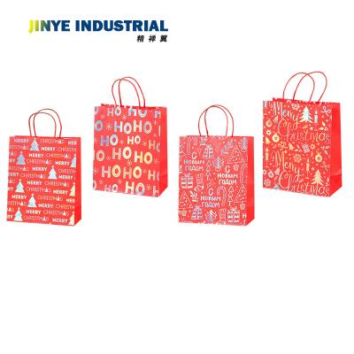 China Recyclable Customized Design Printing Art Paper Gift Shopping Bag For Christmas zu verkaufen