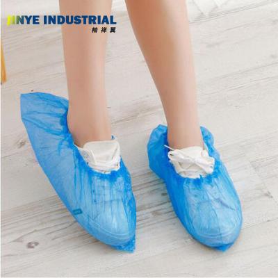 China Disposable PE Shoe-Cover Disposable CPE Waterproof Anti-Slip Shoe-Covers for sale