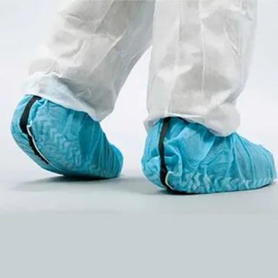 Κίνα Disposable Foot Waterproof Shoe-covers Disposable Woven Fabric Non Slip Non Boot Covers προς πώληση