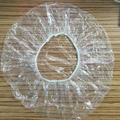 China Sustainable PE Disposable Shower-Cap 100PCS Vacuum Packing Daily Bath-Cap for sale