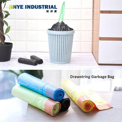 China Disposable Disposable Garbage Bag With Drawstring For Kitchen Garbage Bags Te koop