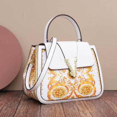 China 2021 fashion bags women handbags ladies good quality fashion PU shoulder bags printing designer ladies bags factory direct sales for sale