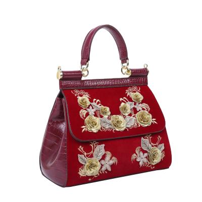 China Fashion Factory Direct Selling Branded Hand Ladies Bags Latest Tote Bags For Women Designer Flower Diary Luxury Handbags And Dinner Bag for sale