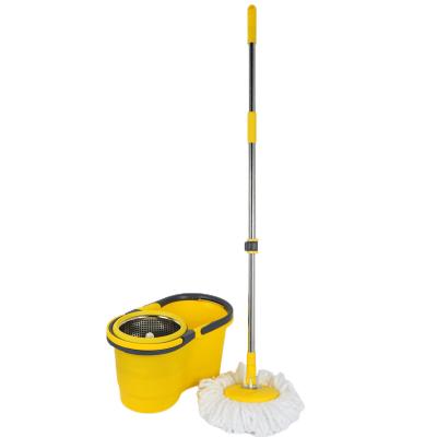 China Sustainable Factory Made Microfiber Self-washed 360 Spinning Magic Mop With Bucket for sale