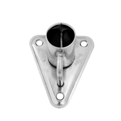 China Boat Hardware Fitting Heavy Duty Flagpole Bracket Stainless Steel Flag Bracket Flag Pole Sockets, Rail Mount For Boat for sale