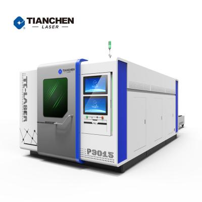 China TC 1kw 2kw 3kw 6kw Water Cooled CNC Fiber Laser Metal Cutting Machinery P3015 Laser Power for sale