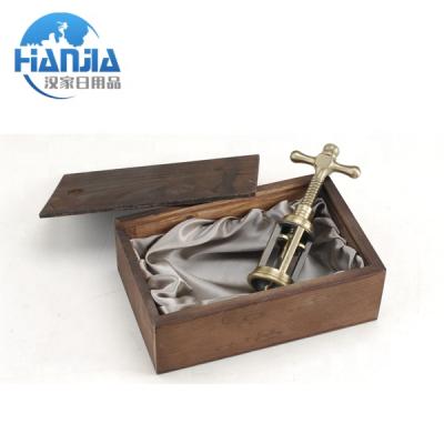 China Viable high quality antique wine bottle opener corkscrew in wooden box for sale