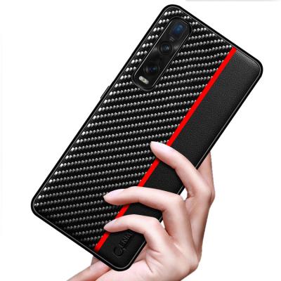 China 2020 New Shockproof Protect Case For Oppo Find X2 Pro Cover Fiber Textured Leather Back Case For Realme X2 XT K5 Reno 3 Ace Pro For Oppo Find X2 Pro for sale