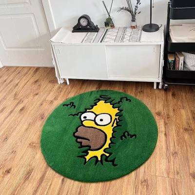 China Non-slip Commercial Design Custom Cover Handmade 3d Hat Die Cut Carpet Door Mat for sale