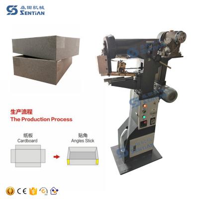 China Hot-Melt Tape Box Corner Pasting Machine Rigid Corner Pasting Machine en venta