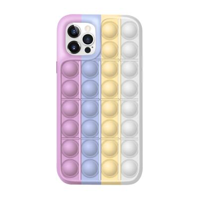 China Creative Anti-fall Silicone Phone Cases Rainbow Silicone Phone Case Soft Silicone Phone Case for sale