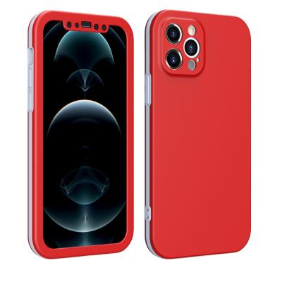 China New Design 360 Full Anti-drop TPU and PC Cell Phone Case For iPhone 12 13 Pro Max for sale