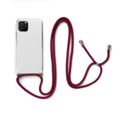 China Shockproof Fashionable Anti-drop 2 in 1cell Phone Case for iphone 11 Necklace Case for sale