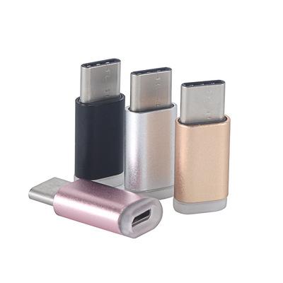 China High Quality Mobile Phone Aluminum Metal Micro Usb To Type To C Adapter Magnetic Charging Type C Adapter for sale