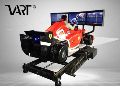 China Super Cool F1 Driving Virtual Reality Simulator With 3 Screens / 12 Months Warranty for sale