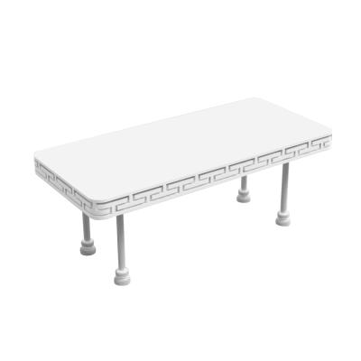 China Modern multifunctional coffee table (the other) adjustable white marble rectangular marble coffee table coffee table for sale