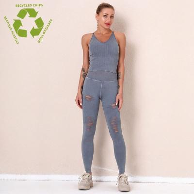 China Fashion Breathable Tie Dye Upper Activewear Plus Size Legging Plu Waist Set Feminine Sport Wear Woman for sale