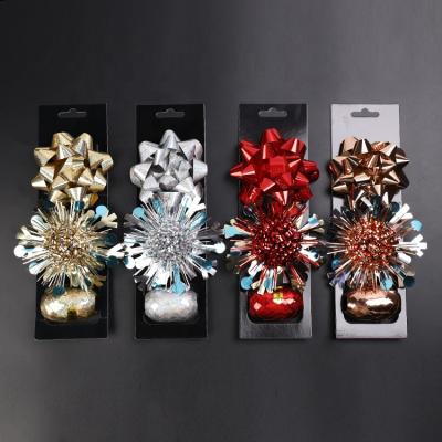 China Good PP Christmas Party Decor Set Screen Printing Fashion Christmas Gift Trendy Bow for sale