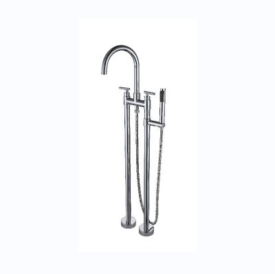 China Hot Kitchen Cold Water Mixer Tap Stainless Steel Faucets Floor Stand Bathroom Faucet Accessories Black Faucet For Sink for sale