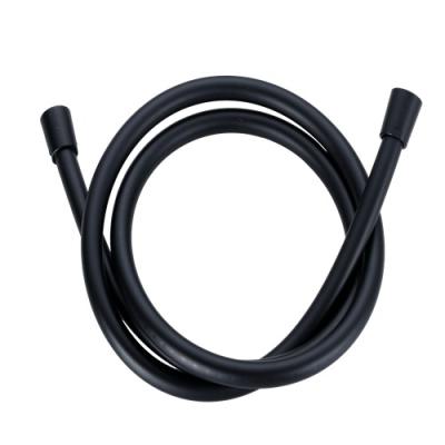 China 1.2m 1.5m Shower Head Flexible Anti-kink PVC Matte Black Shower Hose Hand Held 2m Traditional Waterproof Hose Pipe for sale