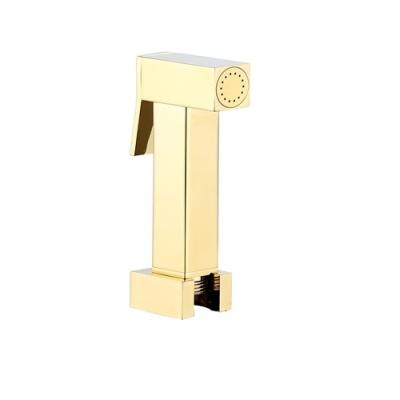 China Modern Brass Handheld Shower Shattaf Spray Gold PVD Shattaf Shower WC Shower Jet for sale