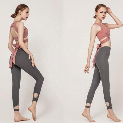 China Breathable pants 2020 outfit set women sets fitness butts crack! crack! high quality active wear printed yoga gaiters for sale