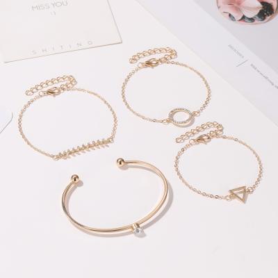 China FASHIONABLE Popular Hot Selling Leaf Metal Charms Bracelets & Bangles Adjustable Charms For Women for sale