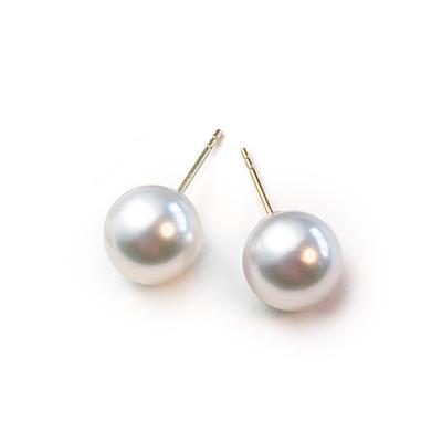 China Luxury And Elegant Natural High Quality Freshwater AAA Pearl Earrings 18K Gold Freshwater Jewelry For Women for sale