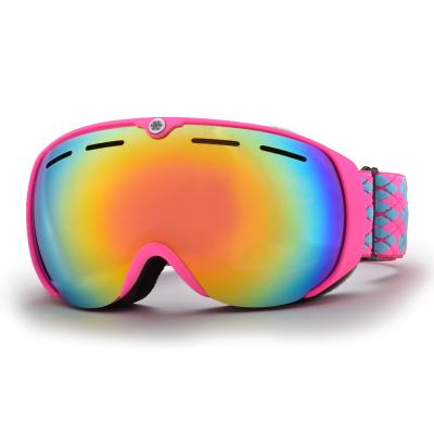 China SKI Sports Ski Goggles Anti Fog Snow Women UV400 Protection Glass Goggles for sale