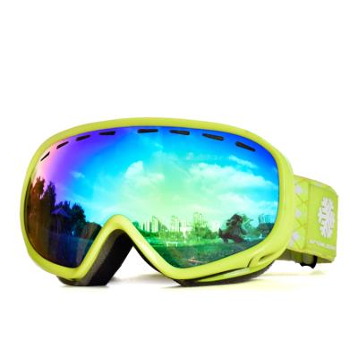 China SKI Factory Low Price Professional Children's Ski Goggles Customized Multicolor TPU Frames Snow Glasses for sale