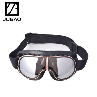 China Custom Retro Motocross CE Metal Frame Retro Goggles & ABS Frame Aviator MX Motocross Motorcycle Goggles for sale