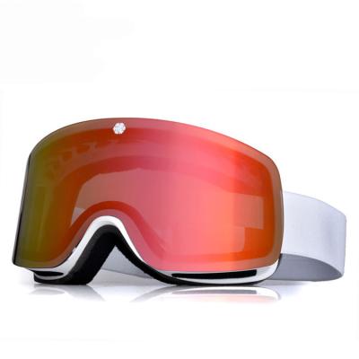 China SKI China Factory OEM Cylindrical Lens Design Anti Fog Frameless Ski Goggles Snowboard Goggles for sale