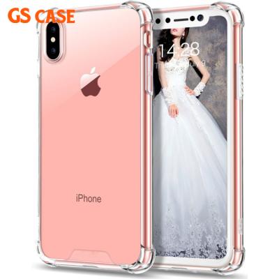 China Hot Sale Acrylic TPU Shockproof Transparent Soft Acrylic Phone Cases For iPhone XS Max for sale