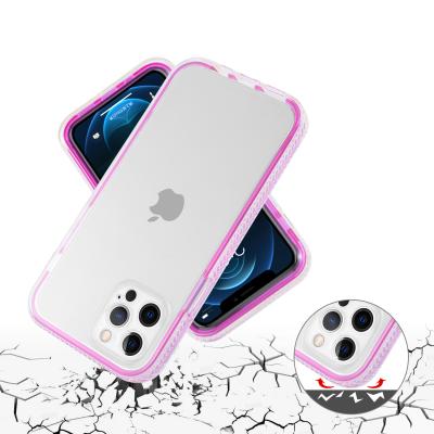 China Luxury Shockproof Shockproof Strip PC TPU Phone Case For iPhone 12 Case For iPhone 12 Pro Max Phone Case for sale