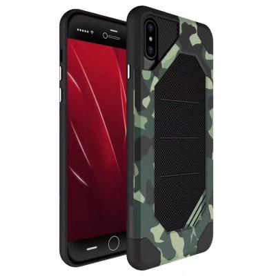 China Eco-Friendly / Lightweight Camouflage Camouflage Shockproof Hybrid Rugged Phone Case For Iphone X, Mobile Case For Iphone X for sale