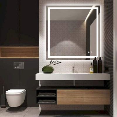 China Modern Magnifying Vanity Led Hotel Backlit Smart LED Lighted Bathroom Mirror For Bathroom Or Hotel for sale