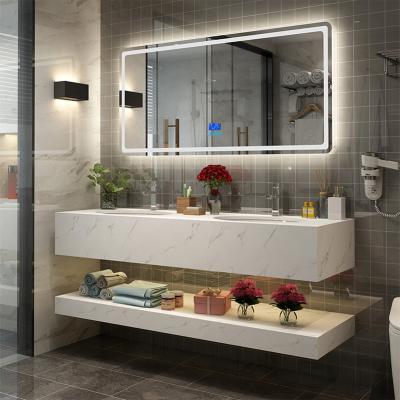 China Hot-selling Magnification High End Square High Specification Bathroom Mirror Led Light Wall Smart Mirror for sale