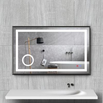 China New Design Bathroom Backlight Mirror Wall Mounted Led Smart Magnifying Touch Switch Vanity Mirror for sale