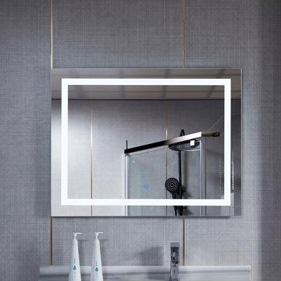 China Light Luxury Aluminum Frame Magnifying Wave Sensing Smart Bathroom Mirror With Light Led Mirror Toilet Sink Led Mirror Lights for sale