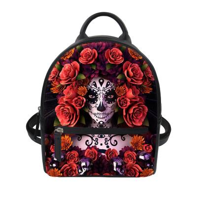 China Fashion Lightweight Hot Sale Skull African Cool Baby Kids Girl School Bag For Girls Kids Student Bookbag Mini Backpack Schoolbag Rucksack for sale