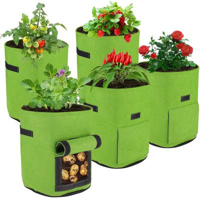 China Felt Cloth Felt From Planting Barrel To Bag Cloth Plant Grow Garden Grow Bags for sale