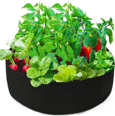 China Fabric Felt Thickened Non Woven Fabric Pots With Strap Handles 45 Gal Fabric Pot for sale