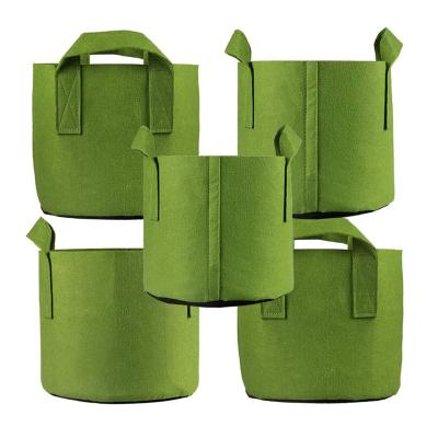 China Fabric Felt Planting Garden Fabric Nonwoven Felt Pot Plant Bag Grow Bag for sale