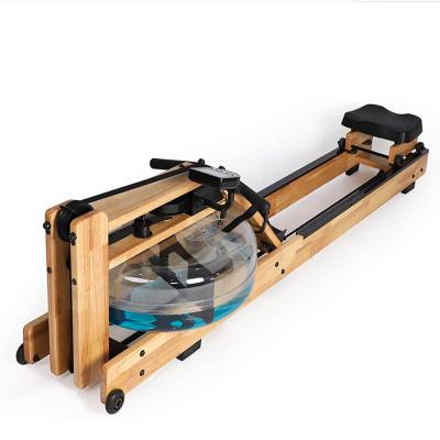 China Haoyo water rowing machine ABS/universal wooden arms/coach row machine rear rowing machine for sale