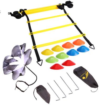 China Outdoor Location Custom Speed ​​Soccer Football Agility Ladder Training Set Equipment Cones Obstacles Parachute 2 Buyers for sale