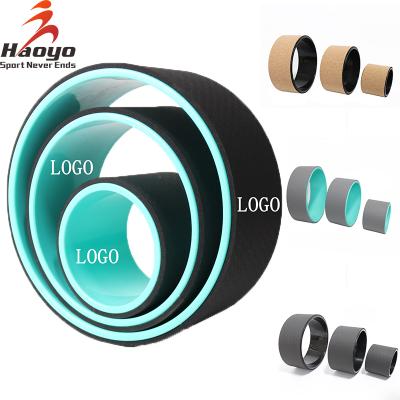 China 3 SET PP High Quality NEW Private Label Eco Friendly Fitness Balance Adult Eco Yoga Wheel for sale